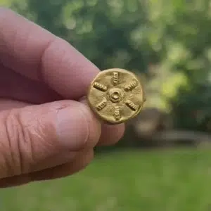 24 karat gold 'sun' ring