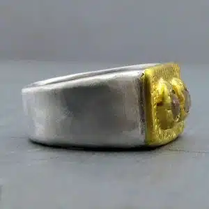 Moonstone 24 karat gold ring