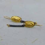 Gold and silver earrings 