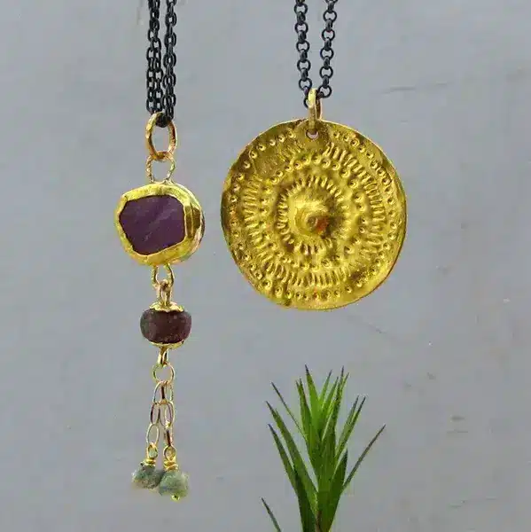 Gold pendants