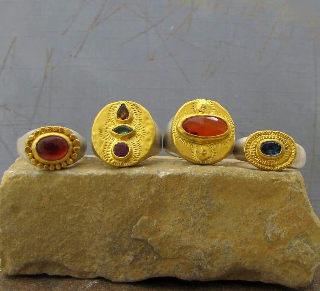 Vintage gold rings