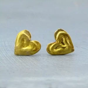 24k gold Rutile Quartz dangle earrings