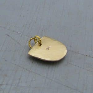 24kt solid gold handmade pendant