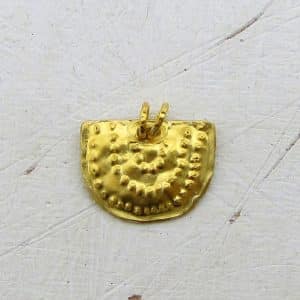 24kt solid gold handmade pendant