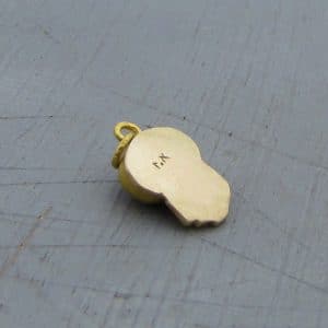 Black Cat's Eye 24 Karat Pendant