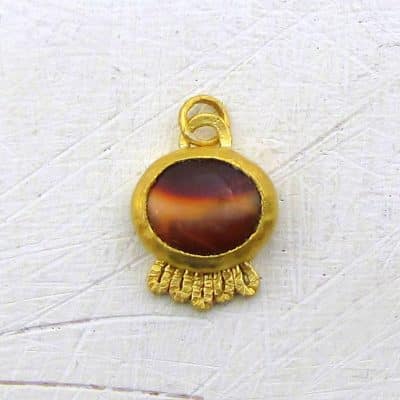 Mexican Opal 24 Karat Pendant