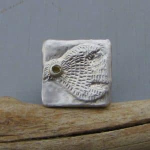 Handmade silver and Citrine bird ring