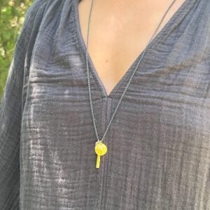 Raw Ruby & 22k gold ancient style pendants necklace